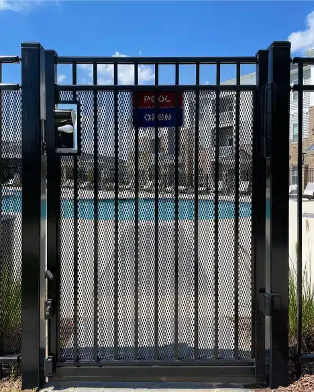 vertical Commercial Gate Installation in Burbank